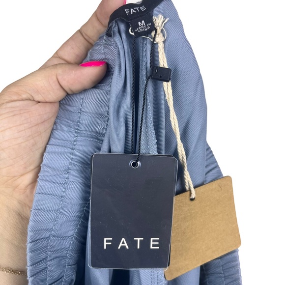 Fate Utility Jogger Pants Size M Tencel Sustainable Casual Comfy Slate Blue/Gray - Picture 13 of 14